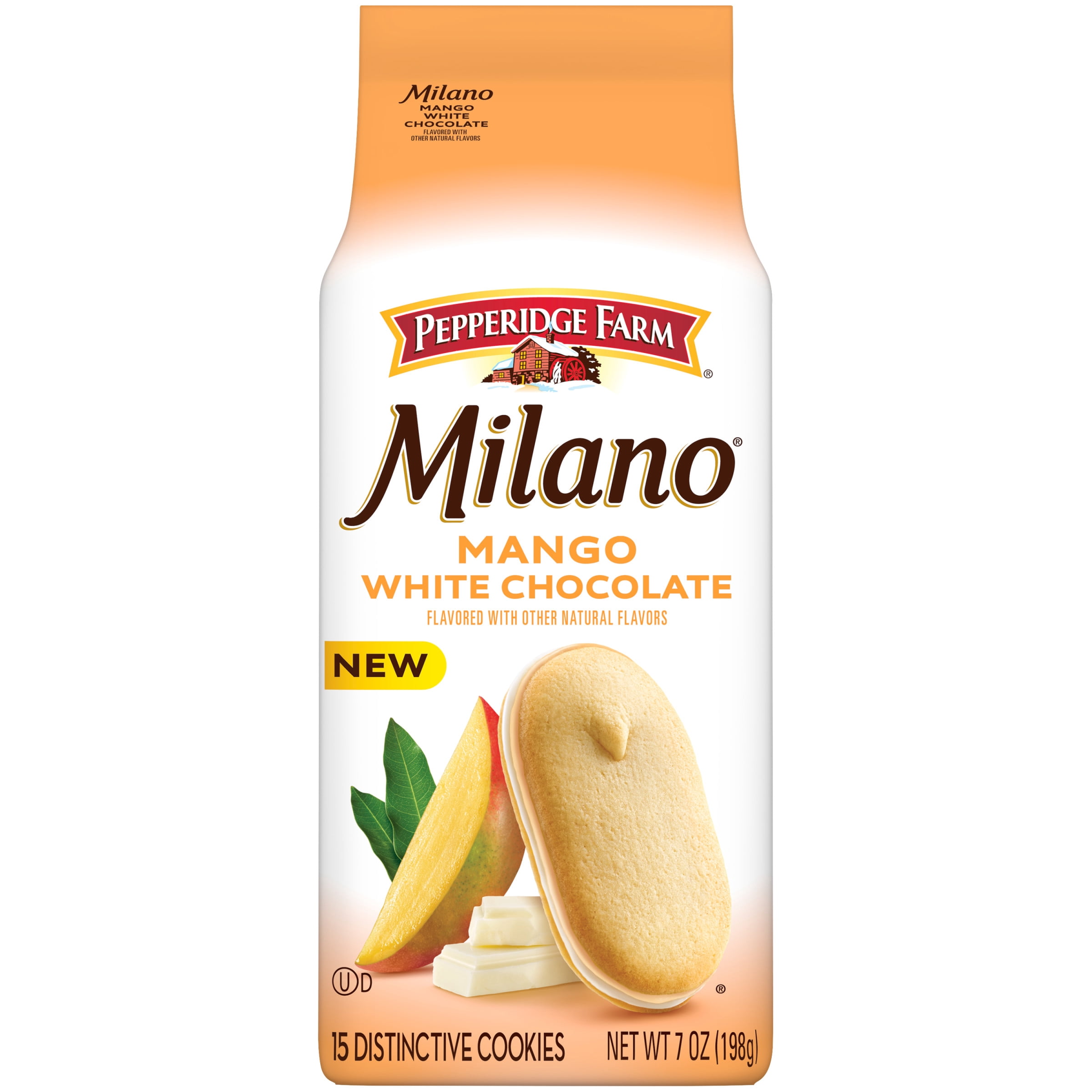 Pepperidge Farm, Milano Cookies, 7 oz, White Chocolate Mango