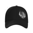 thumbnail image 2 of XMXT Baseball Cap, Game Repeat Cool Blue Print Sun Hats for Men, One Size Black, 2 of 9