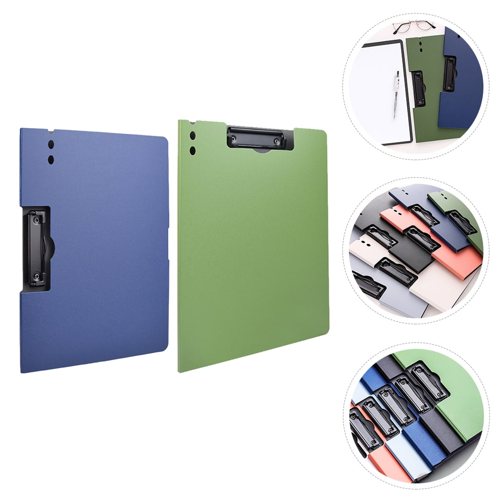 Toyandona File Folder Board Clip File Clip Boards Blue Foamed PP 2Pcs