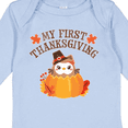 thumbnail image 4 of Inktastic My 1st Thanksgiving Cute Owl in Pumpkin Boys or Girls Long Sleeve Baby Bodysuit, 4 of 5