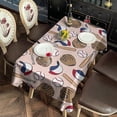 thumbnail image 4 of Pink Baseball Gear Pattern Rectangle Tablecloth 60"x120",Waterproof Polyester Rectangle Table Cloth, Wipeable Spillproof Polyester Tablecloth for Dining, Camping, Indoor and Outdoor, 4 of 6