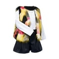 thumbnail image 3 of Edvintorg Toddler Jackets for Girls 1-11 Years Fashion Tie-Dye Printing Sleeveless Open Front Cardigan Waistcoat Thicken Warm Outerwear Kids Jackets Girls, 3 of 3