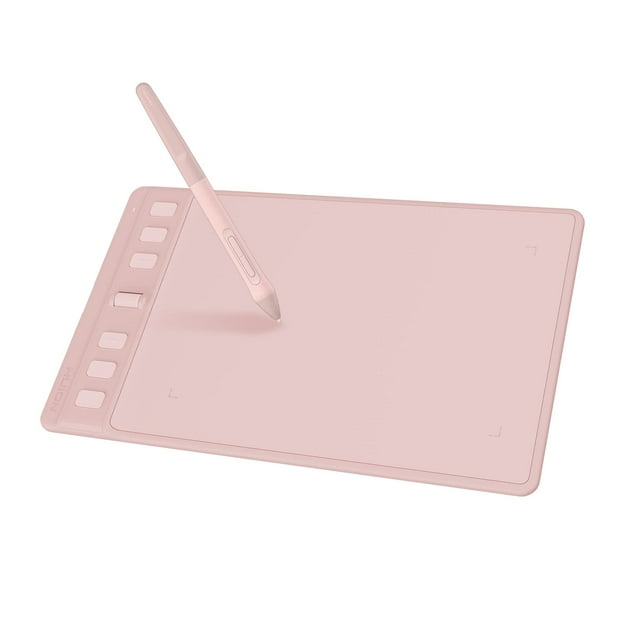 Tableta de dibujo HUION Inspiroy 2 pequeña con lápiz capacitivo rosa
