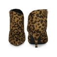 thumbnail image 2 of BLISSFUL STEP Women's Ankle Boots Pointed Toe Kitten Heels Side Zip Faux Suede Booties  Leopard 7, 2 of 6