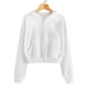 thumbnail image 3 of ICHUANYI Clearance Women Casual Long Sleeve Zipper Pocket Shirt Hooded Sweatshirt Tops(White, S) ICHUANYI WER2023080905166, 3 of 6
