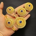 thumbnail image 2 of Collar etíope, pendiente, anillo, brazalete, conjunto clásico de moda de Etiopía, oro, Eritrea, conjunto para mujer, Habesha, regalo de fiesta de boda, 2 of 4