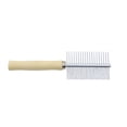 thumbnail image 2 of 3 Pcs Long Hair Pet Comb 6.69 Inch for Daily Maintenance, Stainless Steel Pin Teeth Wooden Handle Dog Comb, Removes and Prevents Matted for Cats and Dogs, Pet Grooming Brushes, 2 of 7