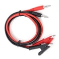 thumbnail image 4 of High-Quality P1040 Silicone Banana Plug Test Leads with Alligator Clips - 2-Pack Durable Copper Cables for Electrical & Lab Use (Red & Black, 104.5cm Length), 4 of 6