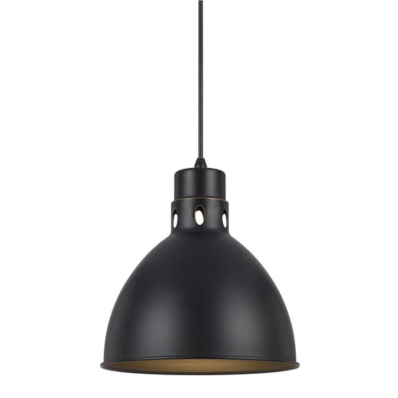 Webster 1 - Light Dark Bronze Dark Brown Metal Pendant Light