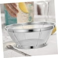 thumbnail image 6 of Hot Sales! Fine Mesh Strainer For Kitchen, 4 Quart Stainless Steel Colander Bowl For Pasta, Rice, Fruit, Metal Net Baskets With Resting Base - Strain, Drain, Rinse Clearance!, 6 of 7