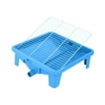 thumbnail image 1 of Inodoro para perros, entrenador de orinal, orinal extraíble, bandeja para orinal para perros, para interior y exterior, para conejos, perros pequeños azul, 1 of 8
