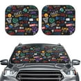 thumbnail image 2 of Fotbe Basketball 2-Piece Car Windshield Sun Shade | Sun Blocker for Car Windshield | Foldable Automotive Interior Accessories for Sun Protection-Large, 2 of 7