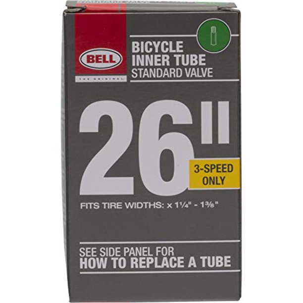Bell 26Inch Universal Inner Tube, Width Fit Range 13/8Inch, Black