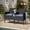 Navy, variant on GVN Outdoor Conversation Sets,Patio Furniture Sets,Patio Loveseat with Built-in Table for Backyard Porch-Navy
