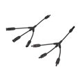 thumbnail image 1 of Male Female Solar Connector, Dustproof Oxidation Resistant Y Branch Connectors Easily Plug Unplug 1000V DC 1 Pair  For Outdoor, 1 of 8