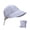 Blue, variant on Women's Foldable Fisherman Sun Hat, UPF 50+ Wide Brim Adjustable Drawstring Cap for Vacation Outfits, Outdoor Walking & Beach Summer Wear Black One Size