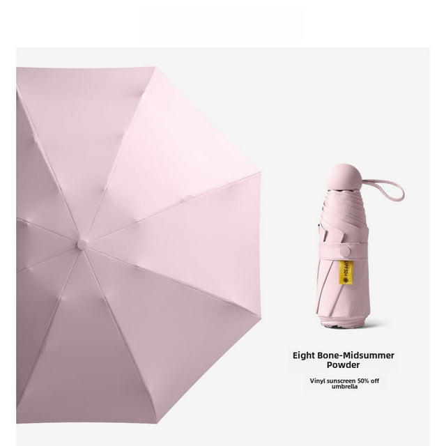 Mini sombrilla bronceadora Love, sombrilla para mujer, protección solar UV, sombrilla compacta, portátil, sombrilla plegable