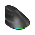 thumbnail image 2 of Ratón Vertical Ergonómico Hugo Retroiluminado RGB Negro, 2 of 10