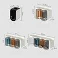 thumbnail image 2 of Wall Mount Toothbrush Holders Toothpaste Dispenser Large Capacity Tray Bathroom, 2 of 10