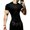 Black-1, variant on Men's Athletic Compression Shirt Gothic Graphic Compression Shirt Round Neck Short Sleeve Gym Quick Dry Lightweight Workout Tee