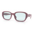 thumbnail image 4 of Womens Beveled Rectangle Mod Hipster Plastic Fashion Sunglasses Pink - Blue, 4 of 8