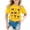 00-Yellow578, variant on Yiyuu Girls Graphic Tee Leopard Bow Print Short Sleeve Round Neck T Shirt, Sizes 3-13