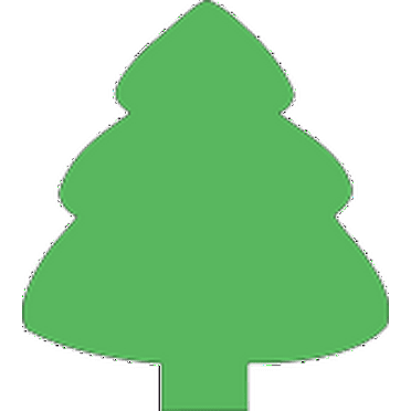 SHAPES ETC. Sticky Shape Notepad - Evergreen Tree