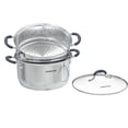 thumbnail image 1 of Steamer Pots Sunhouse, acero inoxidable, 3 litros, 2 niveles, con tapa, 1 of 9