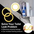 thumbnail image 4 of 3  Pack Flush Valve Seal 2.56" ID. x 3.15" OD. Silicone Toilet Gasket, Yellow, 4 of 6