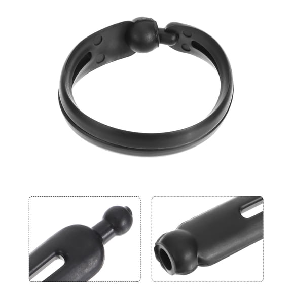 STRANDCHIC 8Pcs Black Hair Stick Holder Adjustable Bun Shape Ponytail Maker Hair Styling Tool