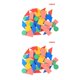 thumbnail image 4 of Bewildely 150Pcs Colorful Self-adhesive Stickers Colorful Geometric Decal Handmade Supplies Sticker Craft Toys Kids Children 2piezas, 4 of 6