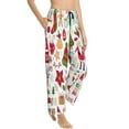 thumbnail image 2 of Kll Womens Snowflakes Santa Claus Print Pajama Pants Soft Pajama Bottoms For Women Cozy Lounge Pants, 2 of 9