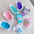 thumbnail image 2 of Hangyodon-Llavero de dibujos animados de Anime Sanrio Kuromi Kawaii My Melody Cinnamoroll, llavero de felpa, juguetes de adornos para niña, 2 of 5
