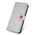 thumbnail image 2 of Allytech Galaxy A50 Wallet Case for Girls Women, PU Leather Glitter Stand Folio Flip Cards Slots Full Protective Shockproof Book Style Wallet Cases Covers for Samsung Galaxy A50 2019,Silver, 2 of 7