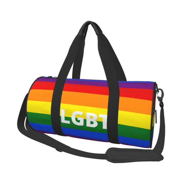 ZICANCN Rainbow Lgbt Lesbian Unisex Large Duffle Bag for Travel Sports Tote Gym Bag Airplane Weekenders Bags for Women Men