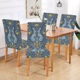 thumbnail image 2 of Yayeee 4 Pack Dining Chair Covers Stretch Parson Chairs Slipcovers Seat Protector, Yellow Forest Pattern, 2 of 6