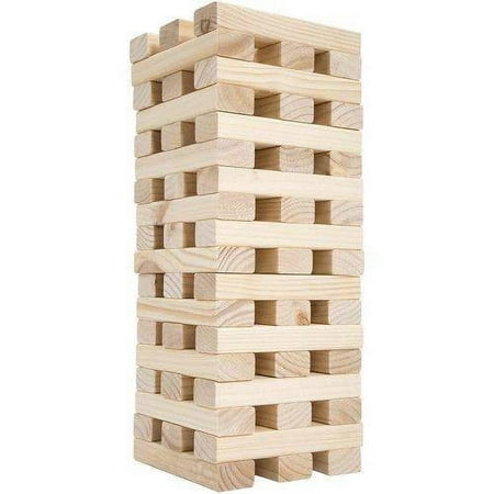 Tower Stacking Giant Wooden Blocks - Nontraditional Outdoor Game for Adults and Family by Hey! Play!