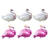 6Pcs Aluminum Inflatable Balloons Flamingo+Swan with