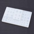 thumbnail image 2 of 1 pc Mixed Shape Design DIY Silicone Molds For Resin Jewelry Making Rectangle White 255x161x15mm, 2 of 3