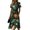 Green, variant on Women's Halloween Midi Dresses Spider Webeb Bat Short Sleeve Cinching Waist Funny Dresses Pumpkin Candy V Neck Spooky Sundress, 3XL