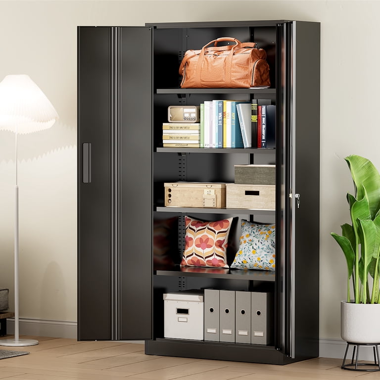 Suncrown Metal Garage Storage Cabinet with Locking Doors