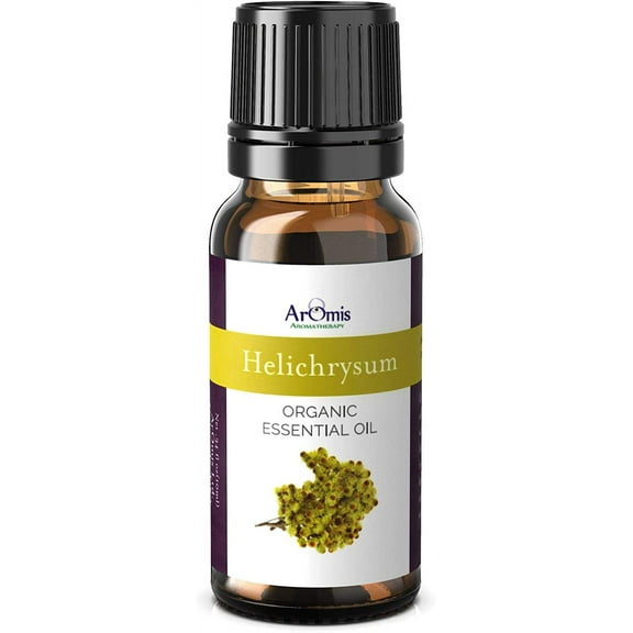 ArOmis Organic Helichrysum Italicum Essential Oil - USDA Certified - 100% Pure Therapeutic Grade 10ml (.34 fl oz), Bulgarian