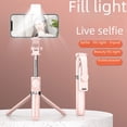 thumbnail image 1 of Palo selfie Bluetooth para teléfono móvil alargado de 1 m con luz de relleno, soporte de trípode de escritorio integrado de mano, 1 of 4