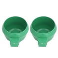 thumbnail image 4 of Mini Bird Parrots Food Water Bowl, Green Appearance Bird Food Water Bowl Inlay Installation Round Strong Practicality  For Farms S, 4 of 8