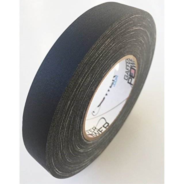 professional premium grade gaffer tape black 1 in x 60 yds heavy
