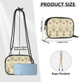 thumbnail image 4 of FORMRS Mini Crossbody Bag for Women Adjustable Shoulder Rope Travel Casual Phone Purse, Pastel Green Geometric, 4 of 7