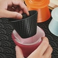thumbnail image 3 of Coffee Dripper, Food Grade PP Flat Bottom Filter Cup Superior Stability Modern Kitchen Decor Compatible with Filter Paper Sizes, 3 of 7
