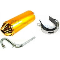 28mm MUFFLER EXHAUST PIPE XR50 CRF50 PIT DIRT BIKE 107 110 125cc GOLD EX16Y