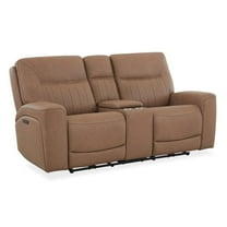 Liberty Furniture Bennett Loveseat w/ Console P2 & ZG - Butternut - Brown