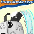 thumbnail image 5 of Sleeping Cat White Pattern 17" School Backpacks for Teens,Waterproof Oxford Fabric,S-Shape Padded Straps for School,Travel,Hiking,Camping, 5 of 6